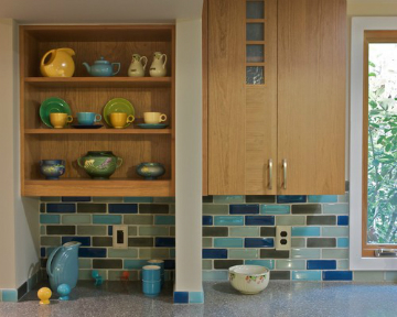 Oceanside glass tile, Trend USA tile, and Fireclay tile are three eco-friendly materials that you should consider when preparing to incorporate tile into your home. Source: Houzz